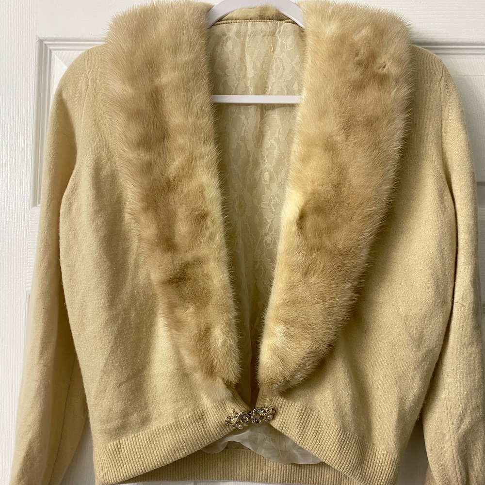 Fur Trim Sweater